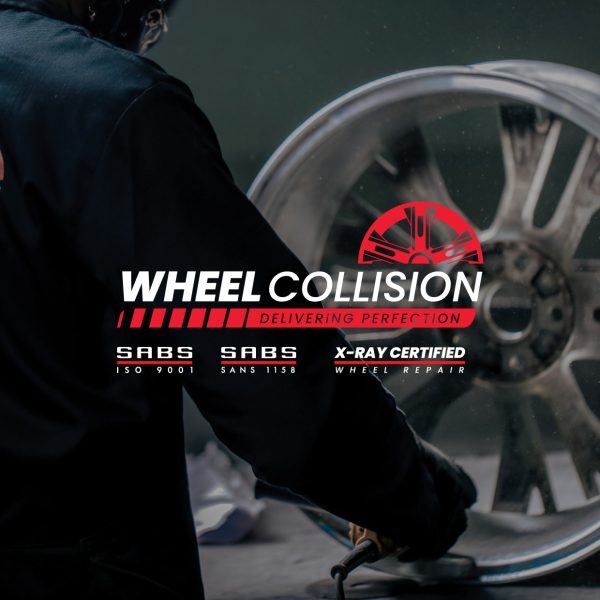 A wheel collision employee reaper/refurbishing a wheel