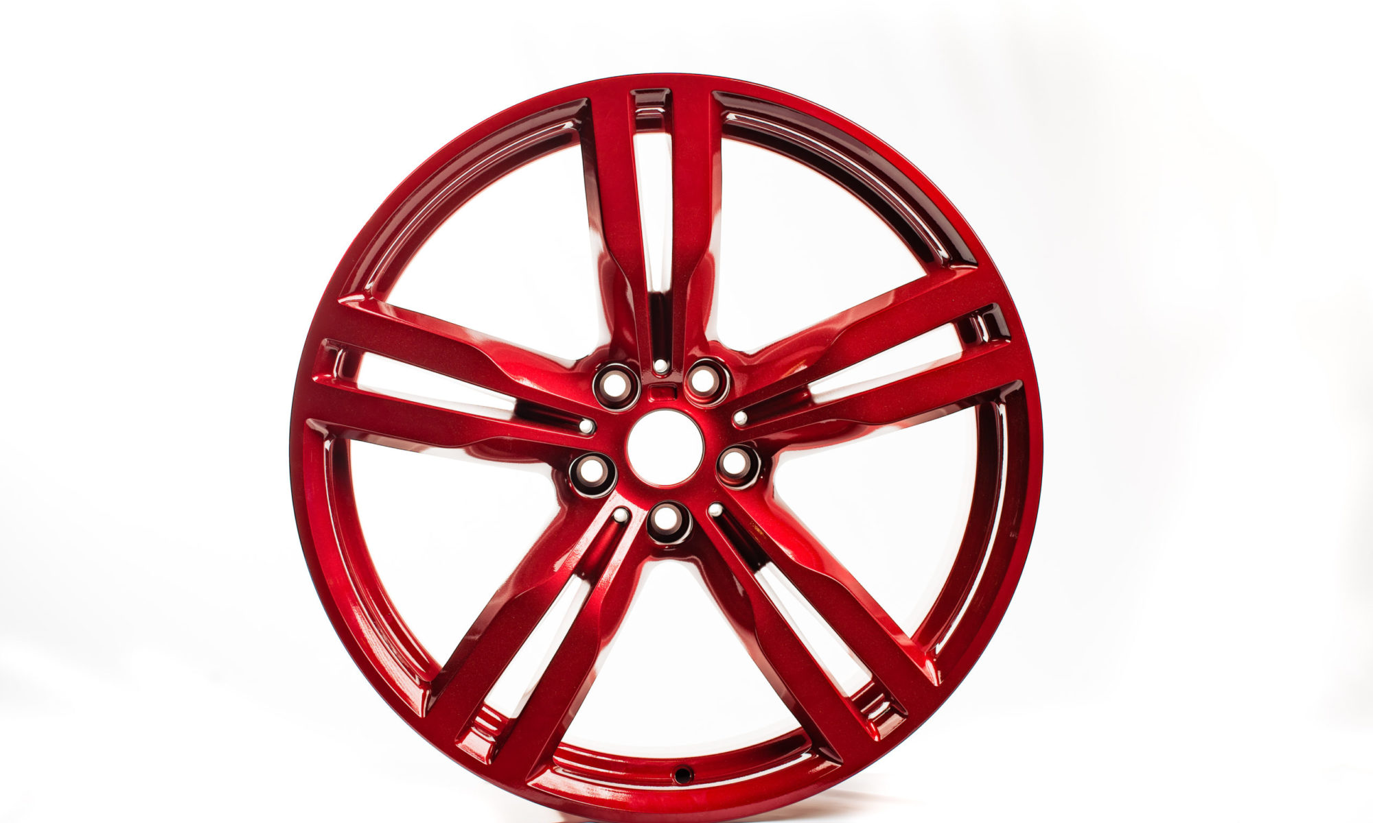 A wheel colour change to red
