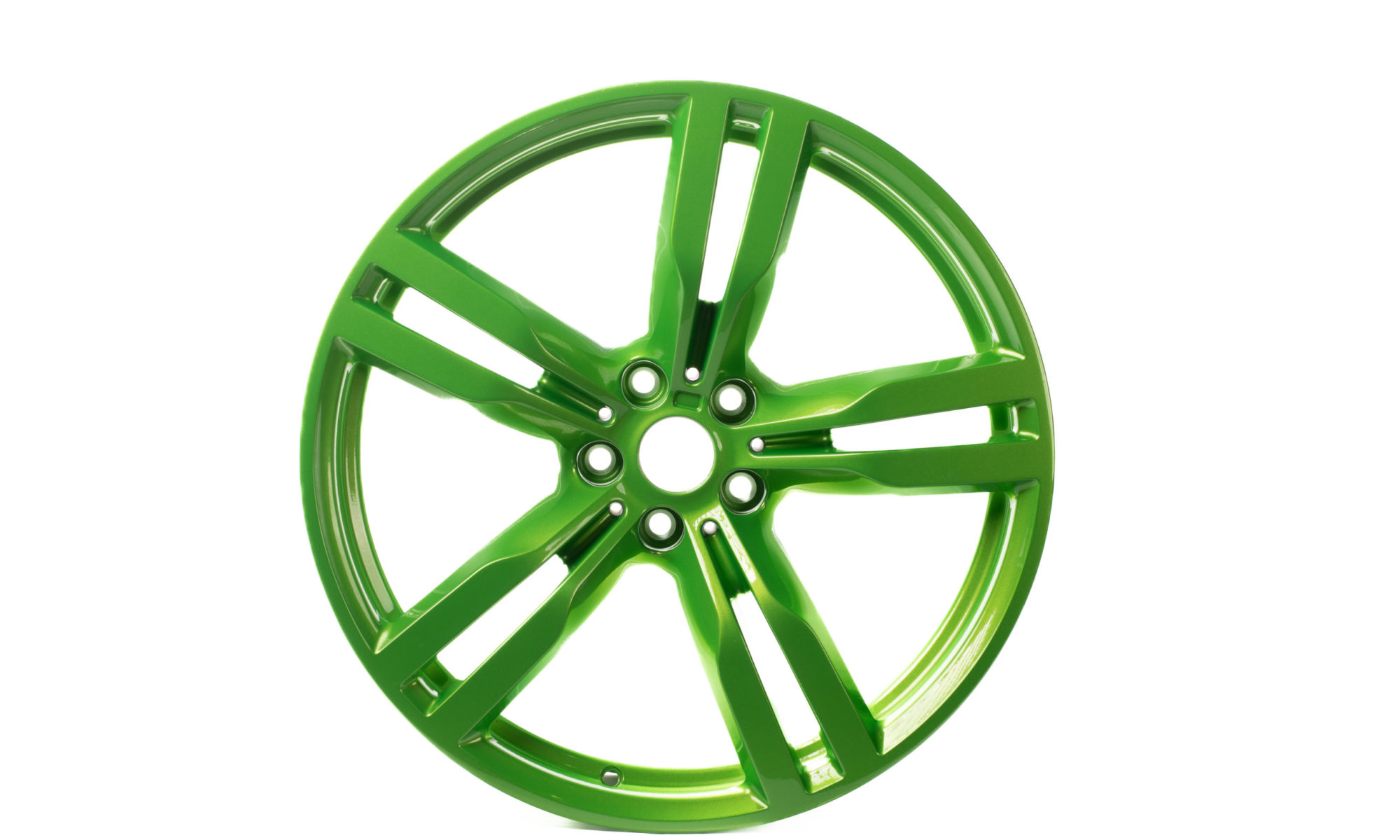 A wheel colour change to green